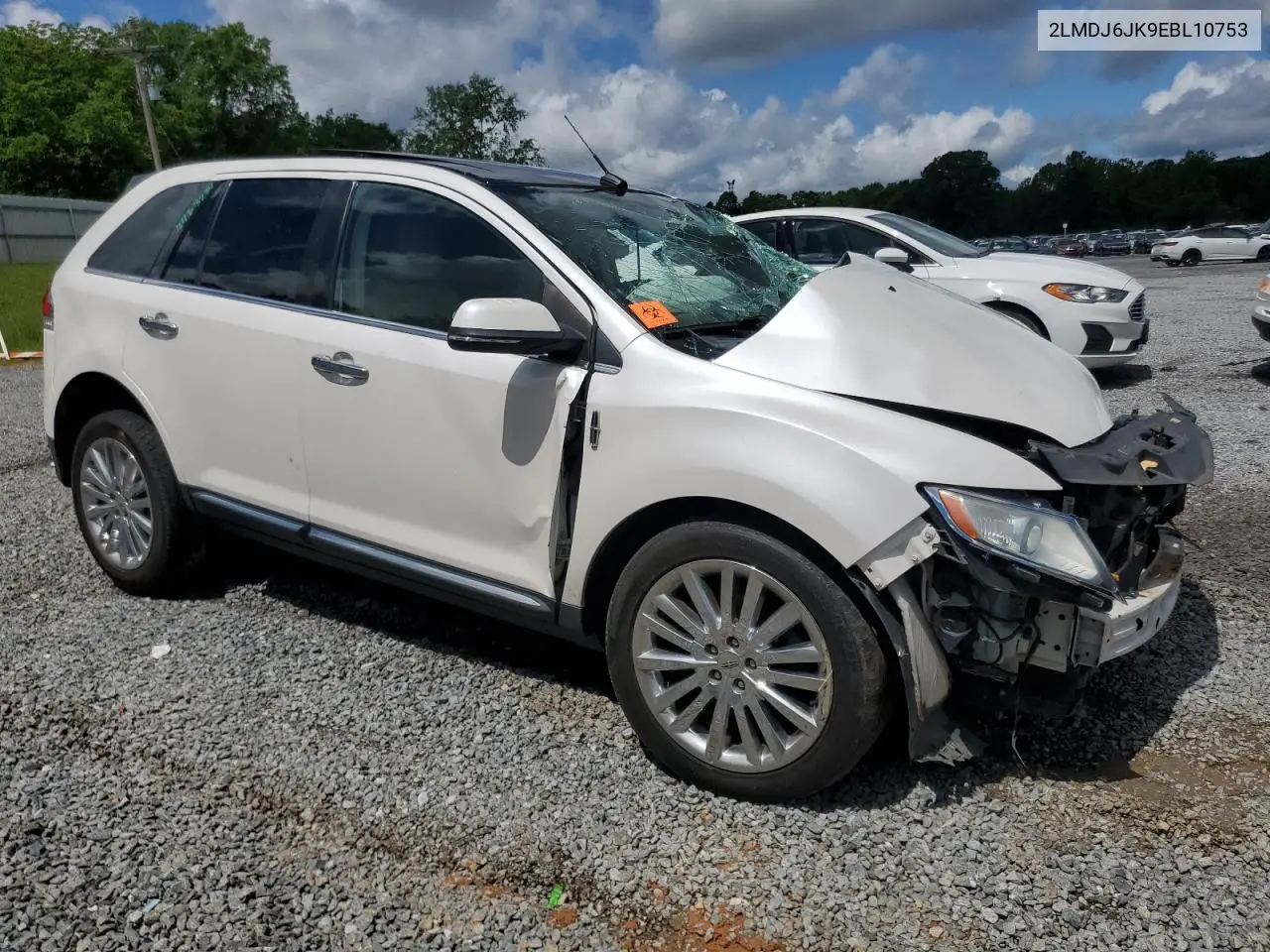 2014 Lincoln Mkx VIN: 2LMDJ6JK9EBL10753 Lot: 56136665