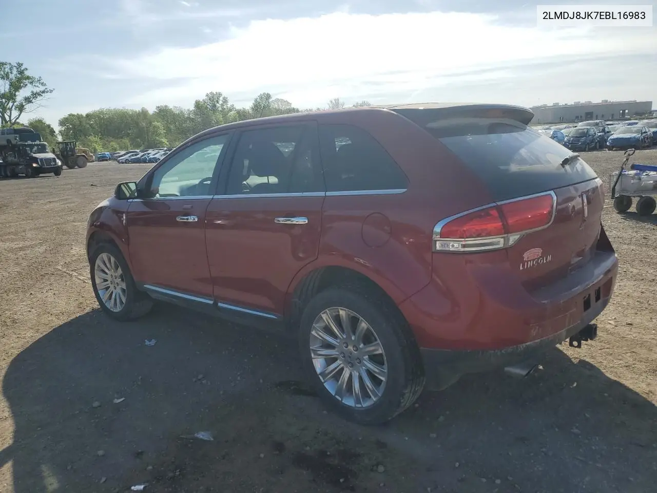 2014 Lincoln Mkx VIN: 2LMDJ8JK7EBL16983 Lot: 56505335