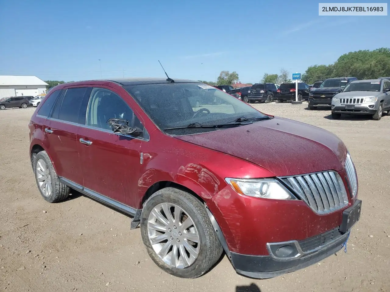 2014 Lincoln Mkx VIN: 2LMDJ8JK7EBL16983 Lot: 56505335