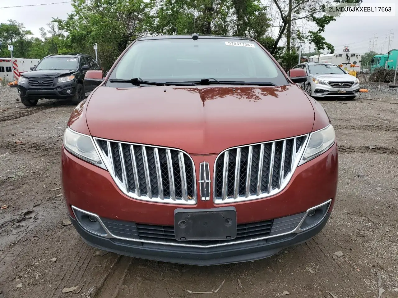 2014 Lincoln Mkx VIN: 2LMDJ6JKXEBL17663 Lot: 57041755