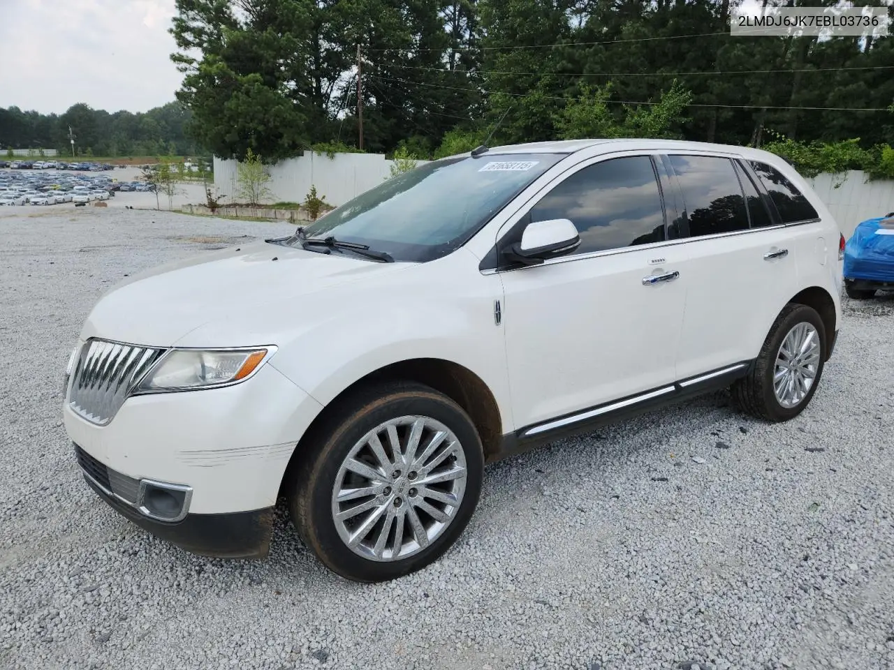 2014 Lincoln Mkx VIN: 2LMDJ6JK7EBL03736 Lot: 61658115