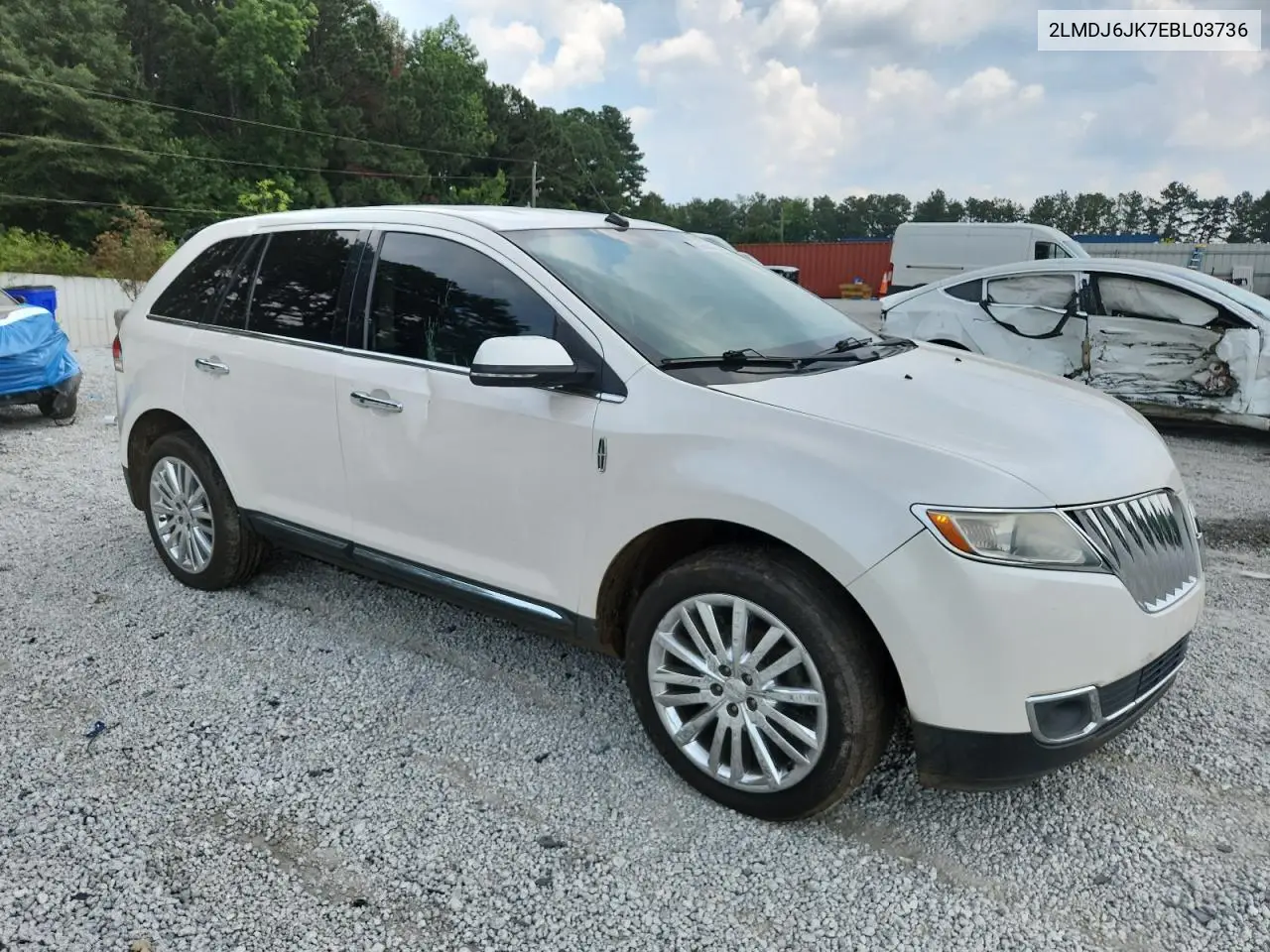 2014 Lincoln Mkx VIN: 2LMDJ6JK7EBL03736 Lot: 61658115