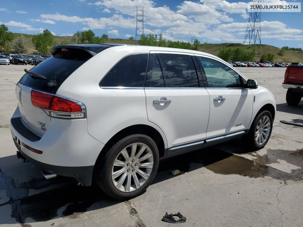 2015 Lincoln Mkx VIN: 2LMDJ8JKXFBL25744 Lot: 55984415