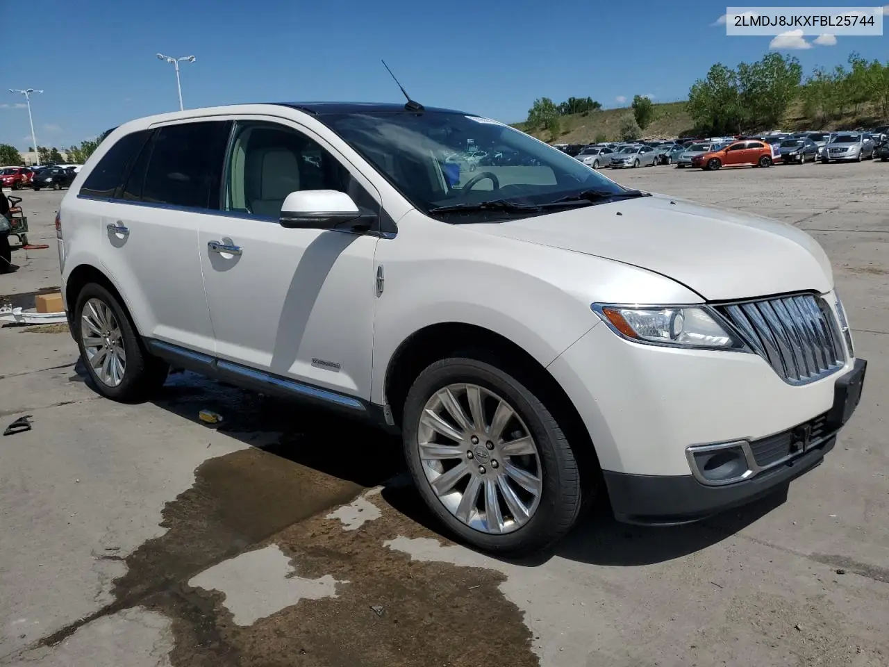 2015 Lincoln Mkx VIN: 2LMDJ8JKXFBL25744 Lot: 55984415