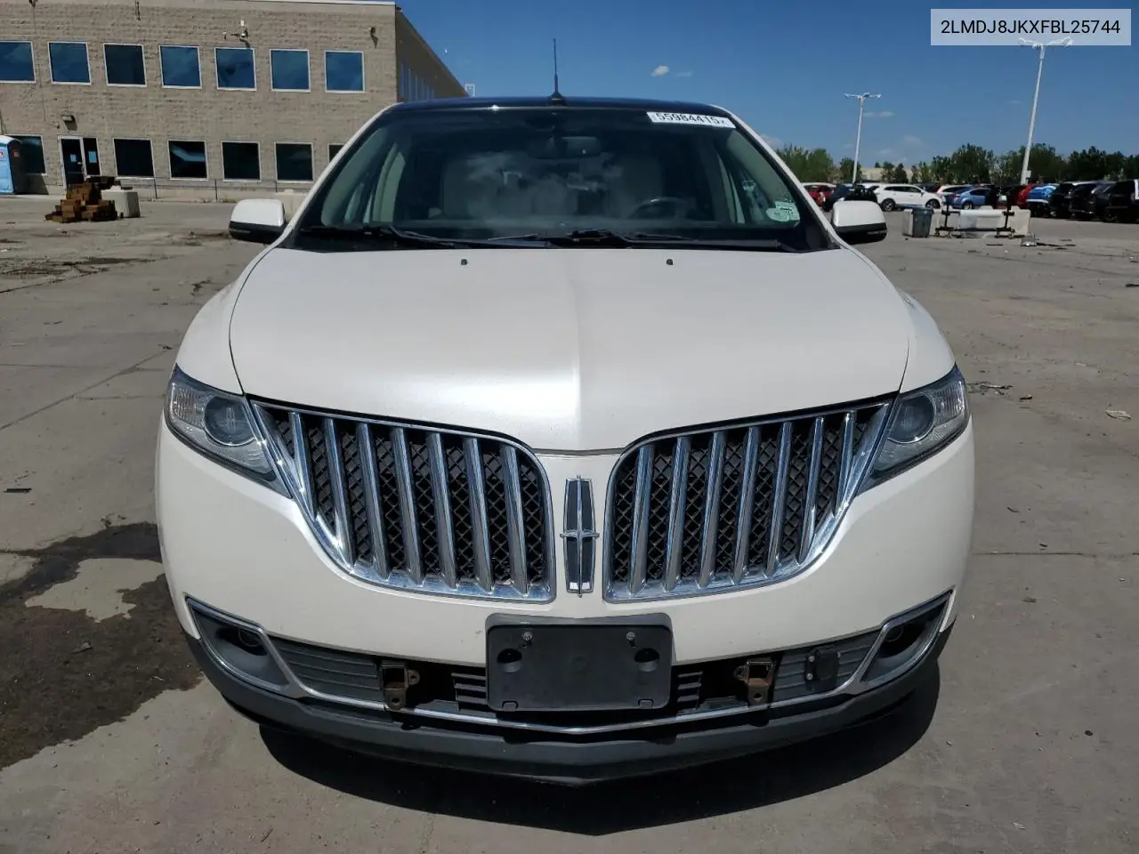 2015 Lincoln Mkx VIN: 2LMDJ8JKXFBL25744 Lot: 55984415