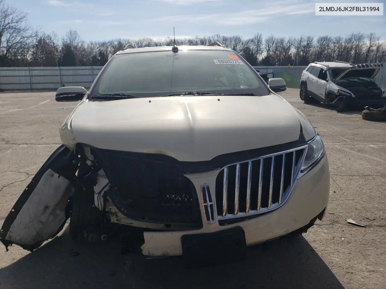 2015 Lincoln Mkx VIN: 2LMDJ6JK2FBL31994 Lot: 88520725