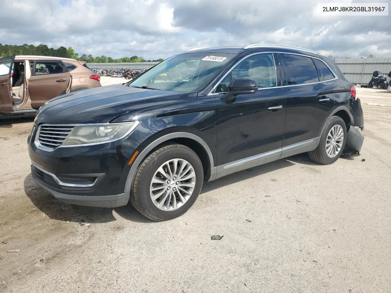 2016 Lincoln Mkx Select VIN: 2LMPJ8KR2GBL31967 Lot: 51446515