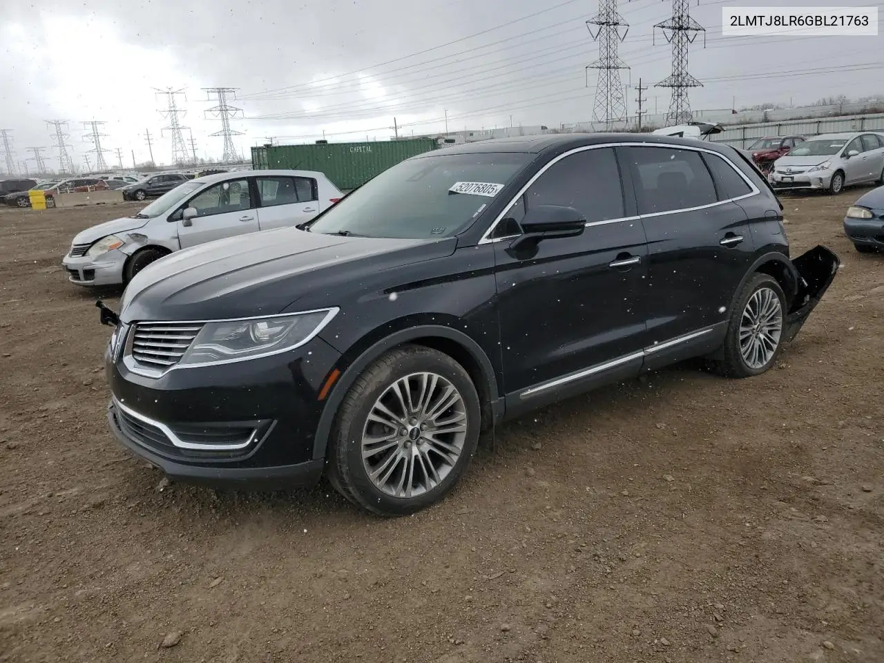 2016 Lincoln Mkx Reserve VIN: 2LMTJ8LR6GBL21763 Lot: 52076805