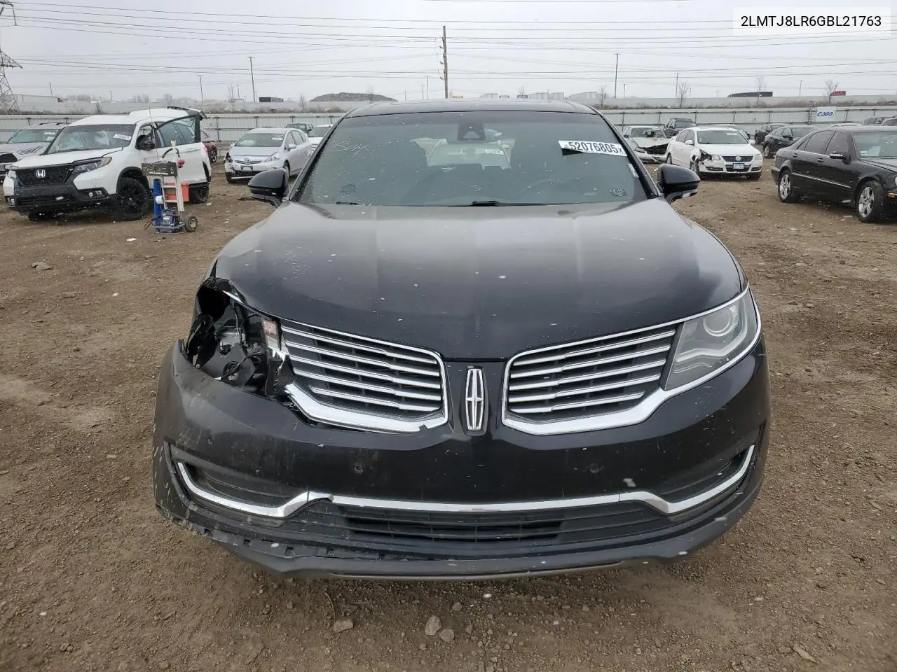 2016 Lincoln Mkx Reserve VIN: 2LMTJ8LR6GBL21763 Lot: 52076805