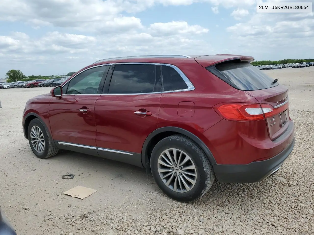 2016 Lincoln Mkx Select VIN: 2LMTJ6KR2GBL80654 Lot: 52429795