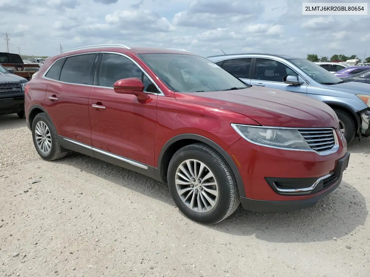 2016 Lincoln Mkx Select VIN: 2LMTJ6KR2GBL80654 Lot: 52429795
