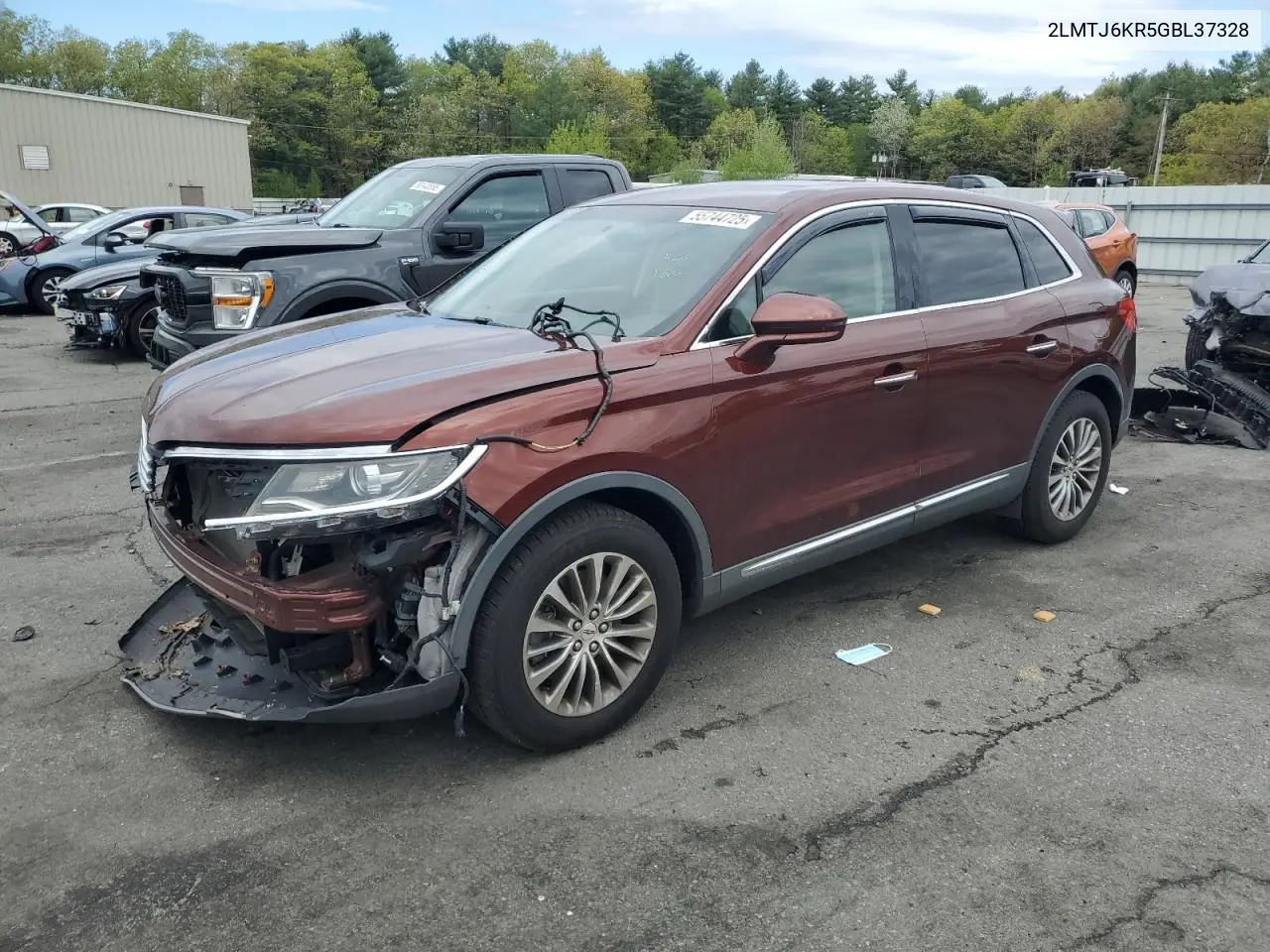 2016 Lincoln Mkx Select VIN: 2LMTJ6KR5GBL37328 Lot: 55744725