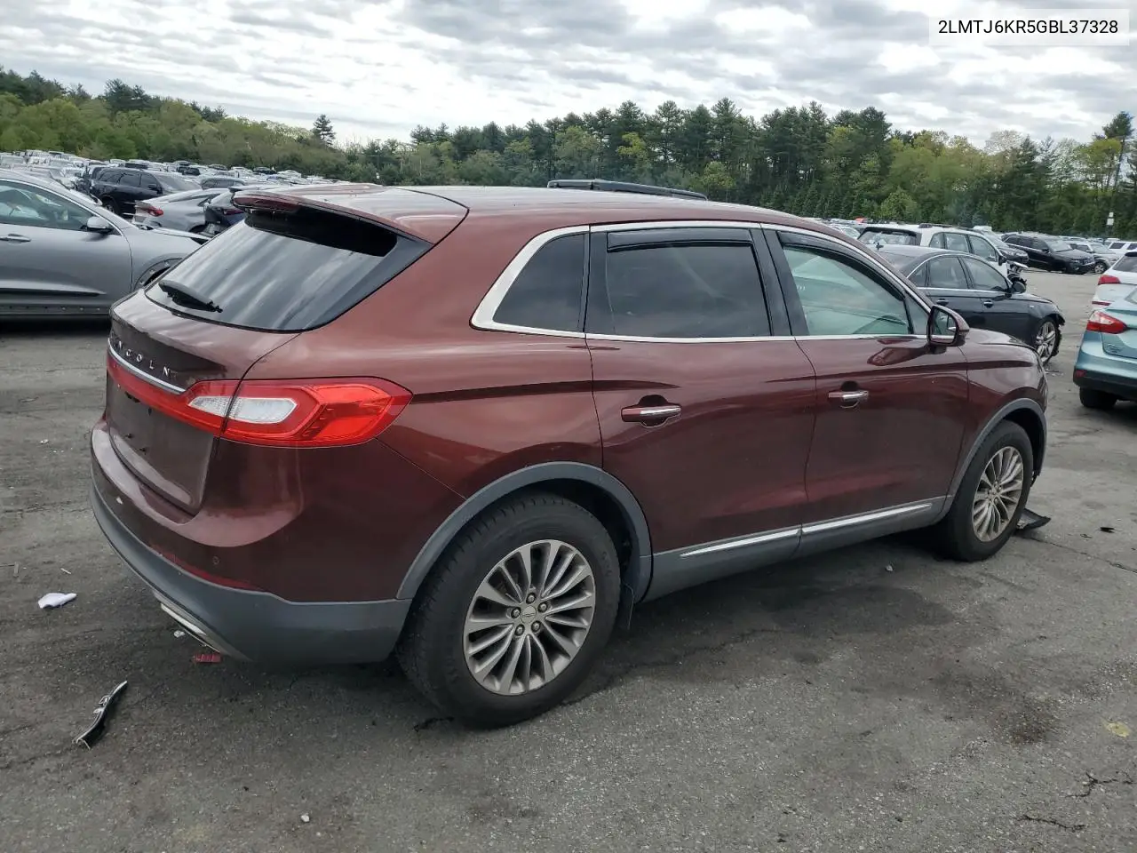 2016 Lincoln Mkx Select VIN: 2LMTJ6KR5GBL37328 Lot: 55744725