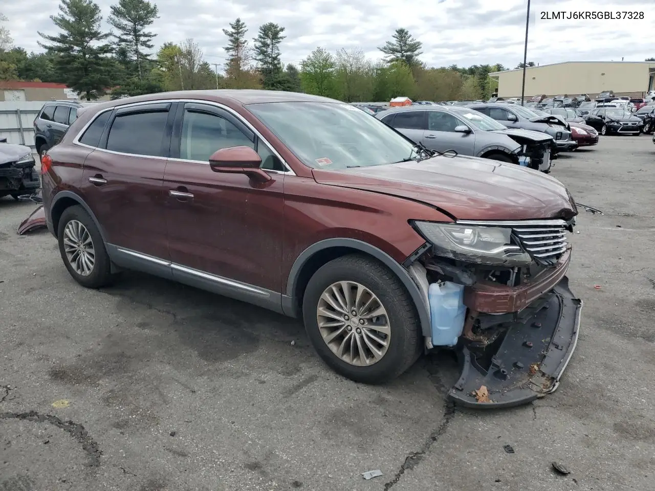 2016 Lincoln Mkx Select VIN: 2LMTJ6KR5GBL37328 Lot: 55744725