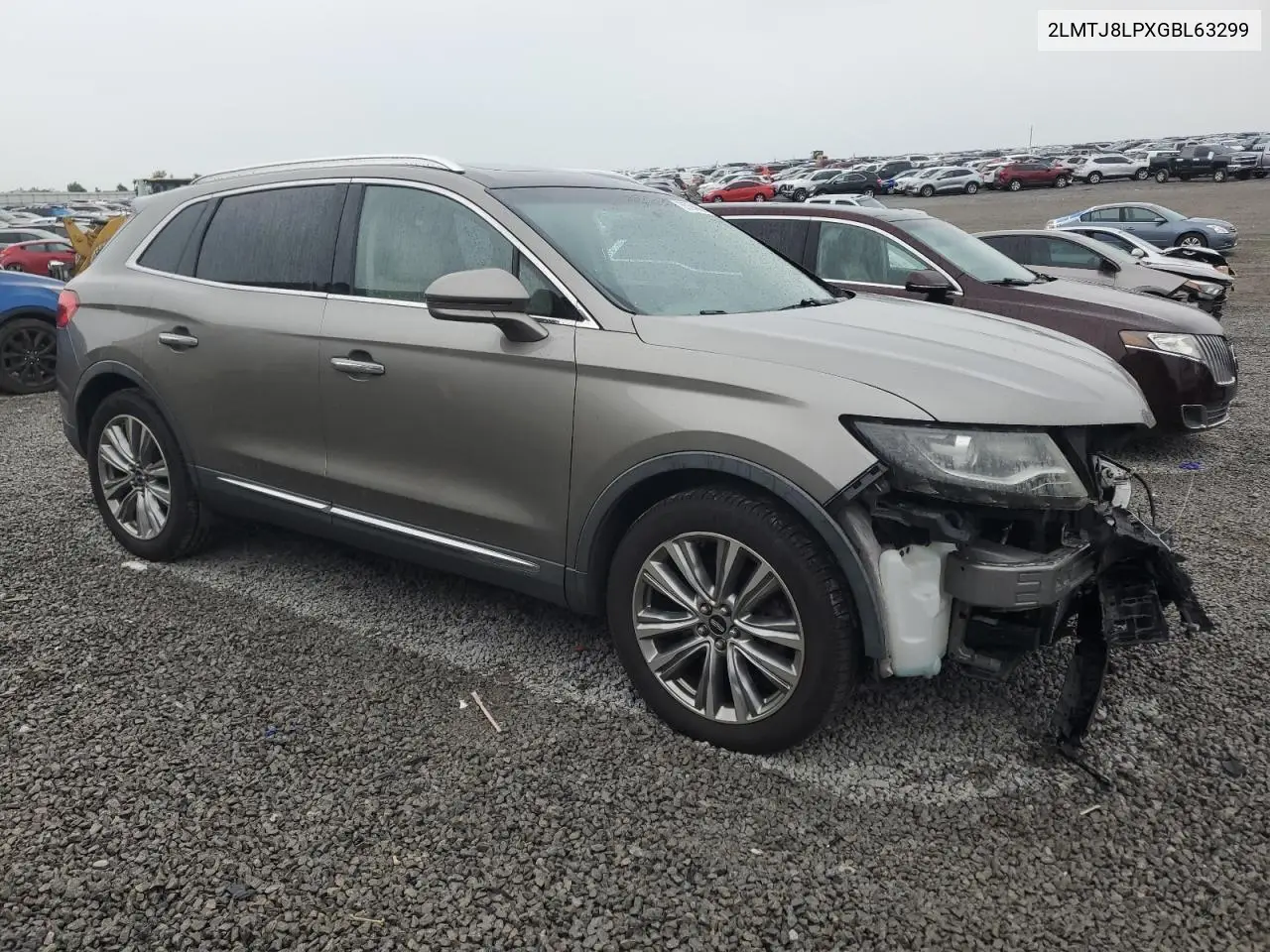 2016 Lincoln Mkx Reserve VIN: 2LMTJ8LPXGBL63299 Lot: 55794565