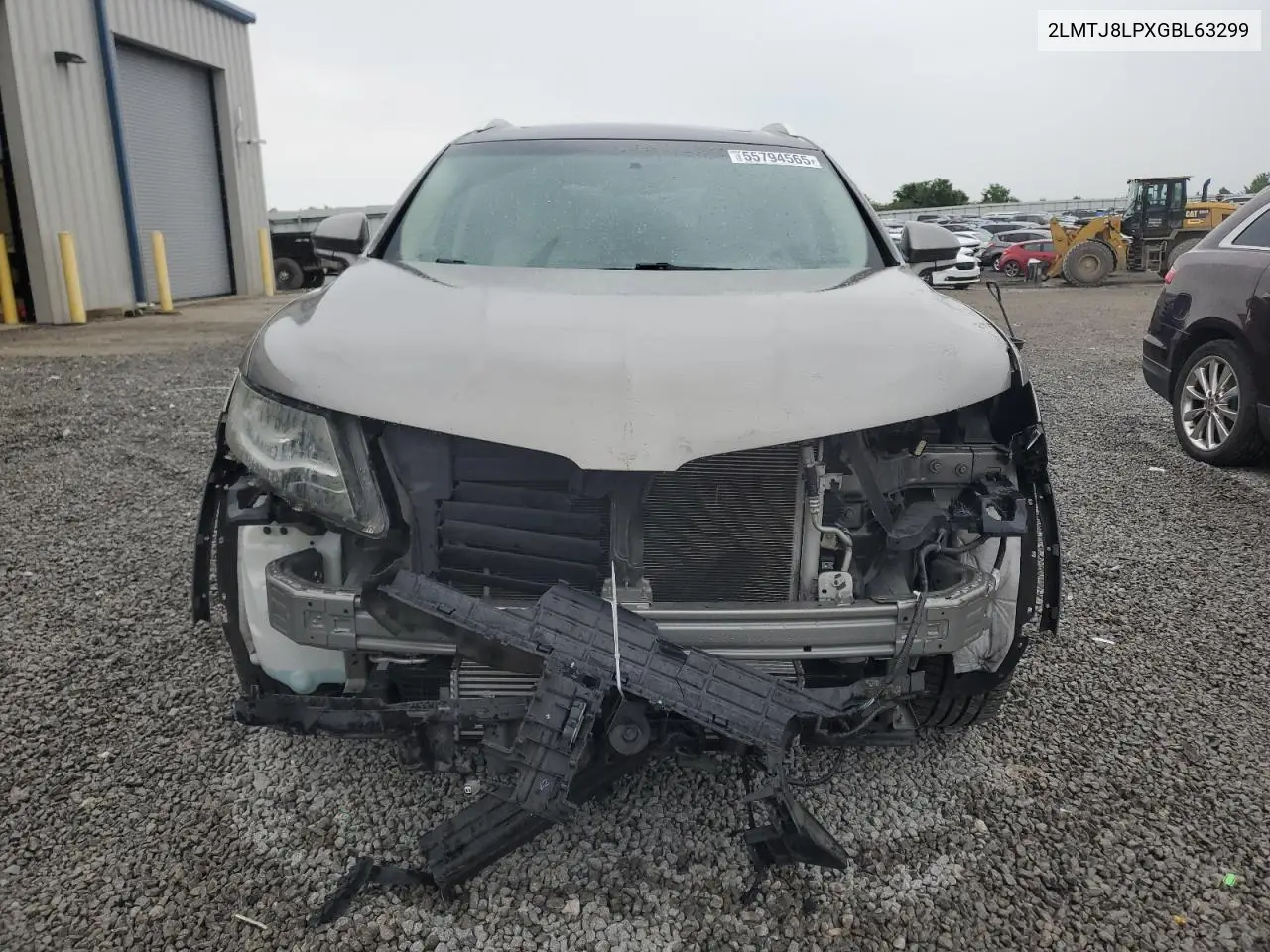 2016 Lincoln Mkx Reserve VIN: 2LMTJ8LPXGBL63299 Lot: 55794565