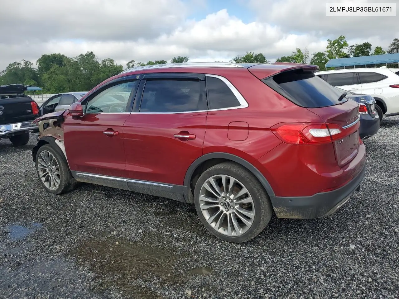 2016 Lincoln Mkx Reserve VIN: 2LMPJ8LP3GBL61671 Lot: 56366775