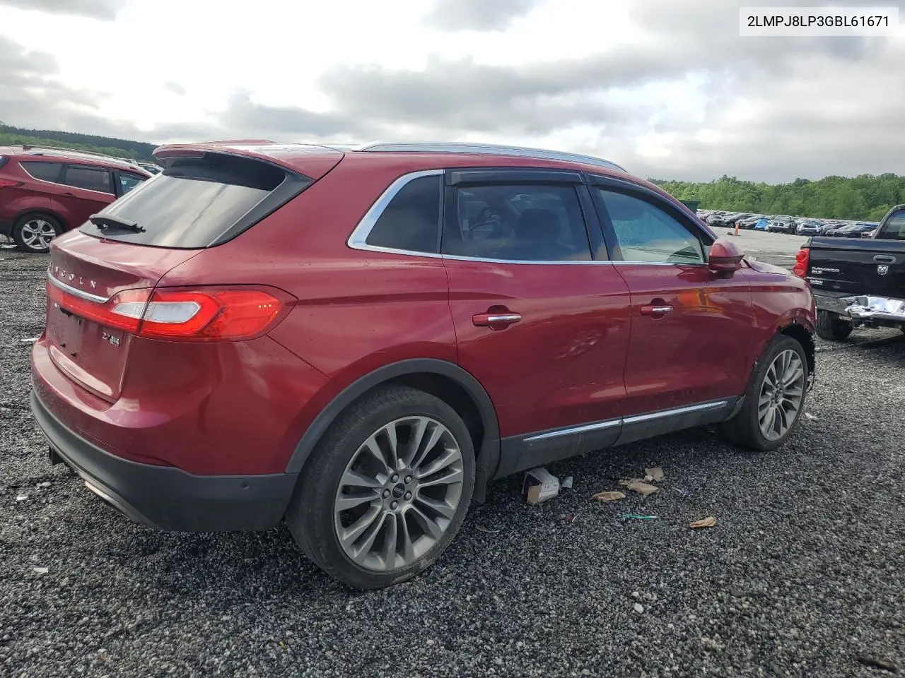 2016 Lincoln Mkx Reserve VIN: 2LMPJ8LP3GBL61671 Lot: 56366775