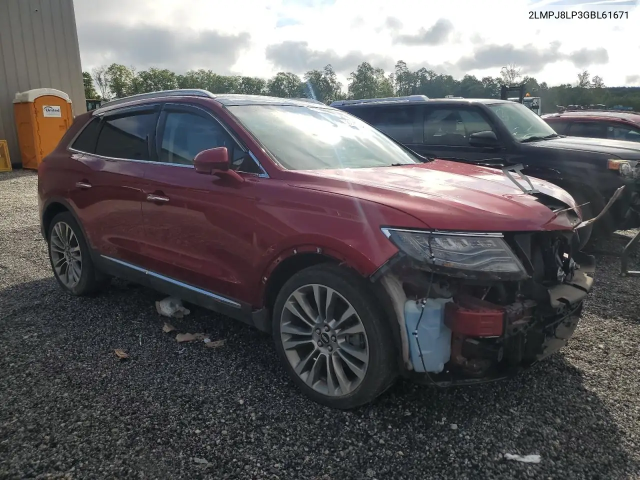 2016 Lincoln Mkx Reserve VIN: 2LMPJ8LP3GBL61671 Lot: 56366775