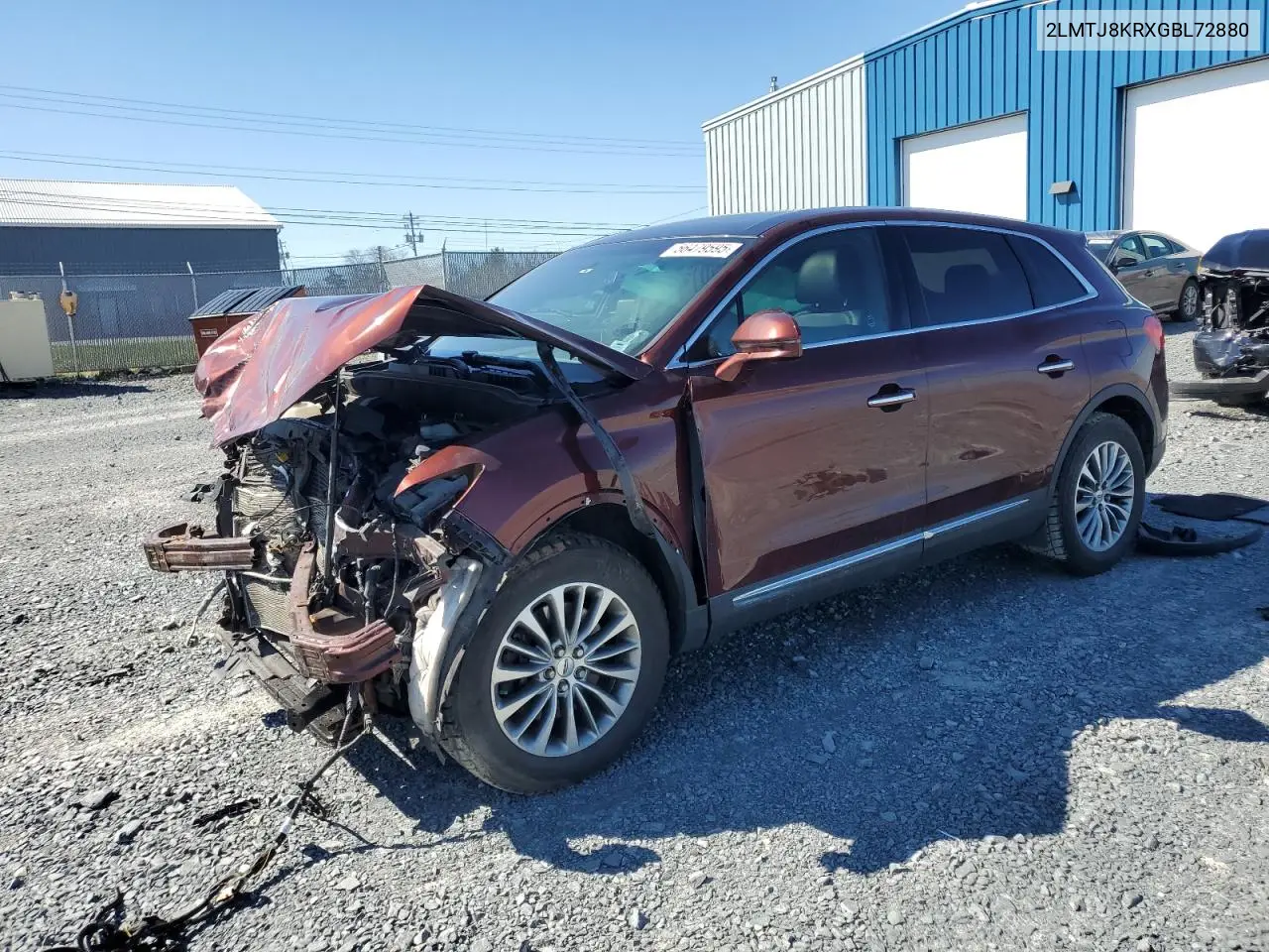 2016 Lincoln Mkx Select VIN: 2LMTJ8KRXGBL72880 Lot: 56479595