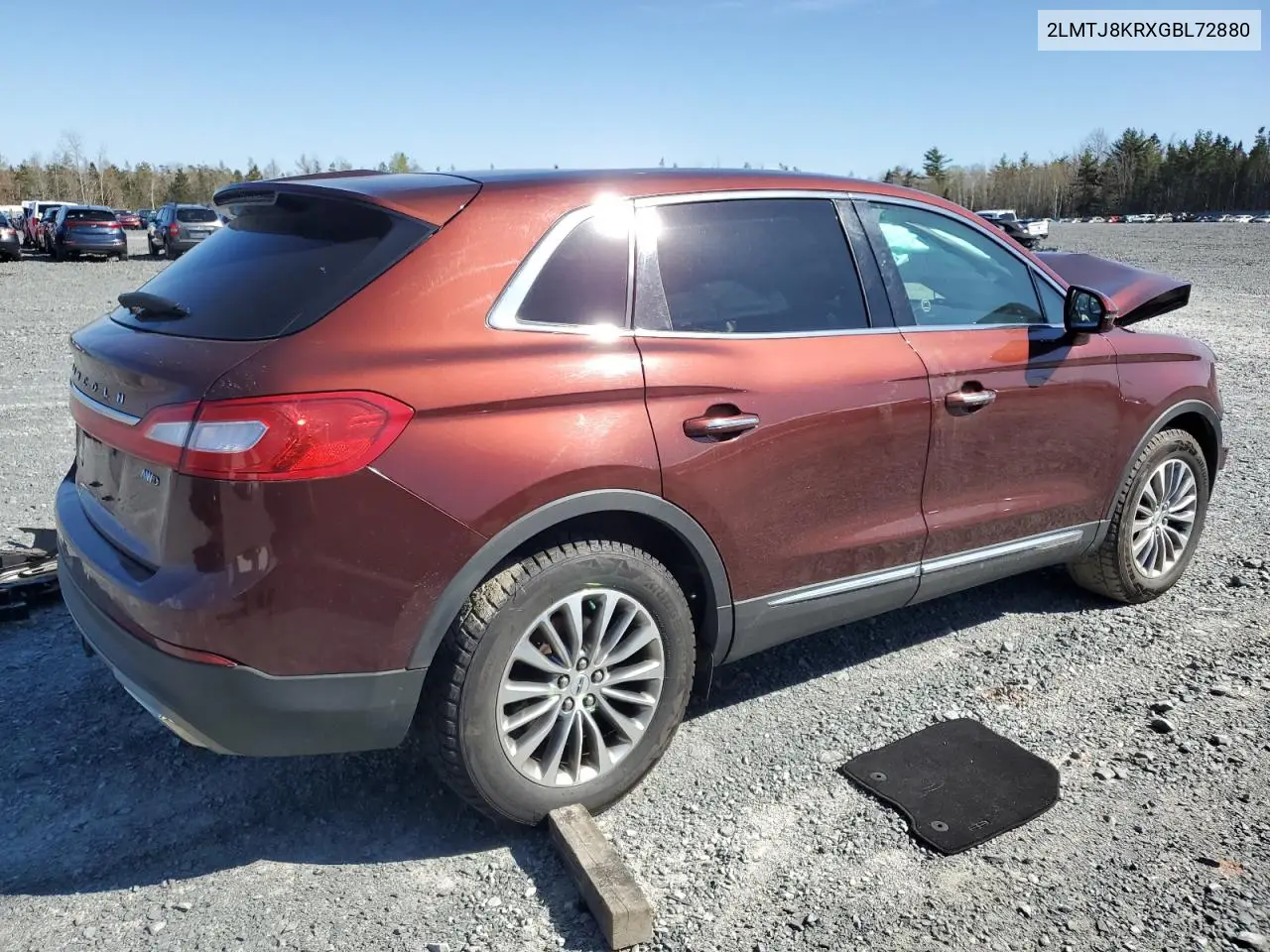 2016 Lincoln Mkx Select VIN: 2LMTJ8KRXGBL72880 Lot: 56479595