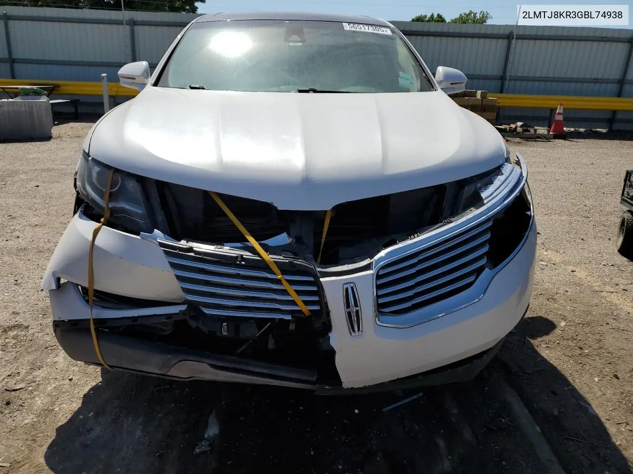 2016 Lincoln Mkx Select VIN: 2LMTJ8KR3GBL74938 Lot: 56517305