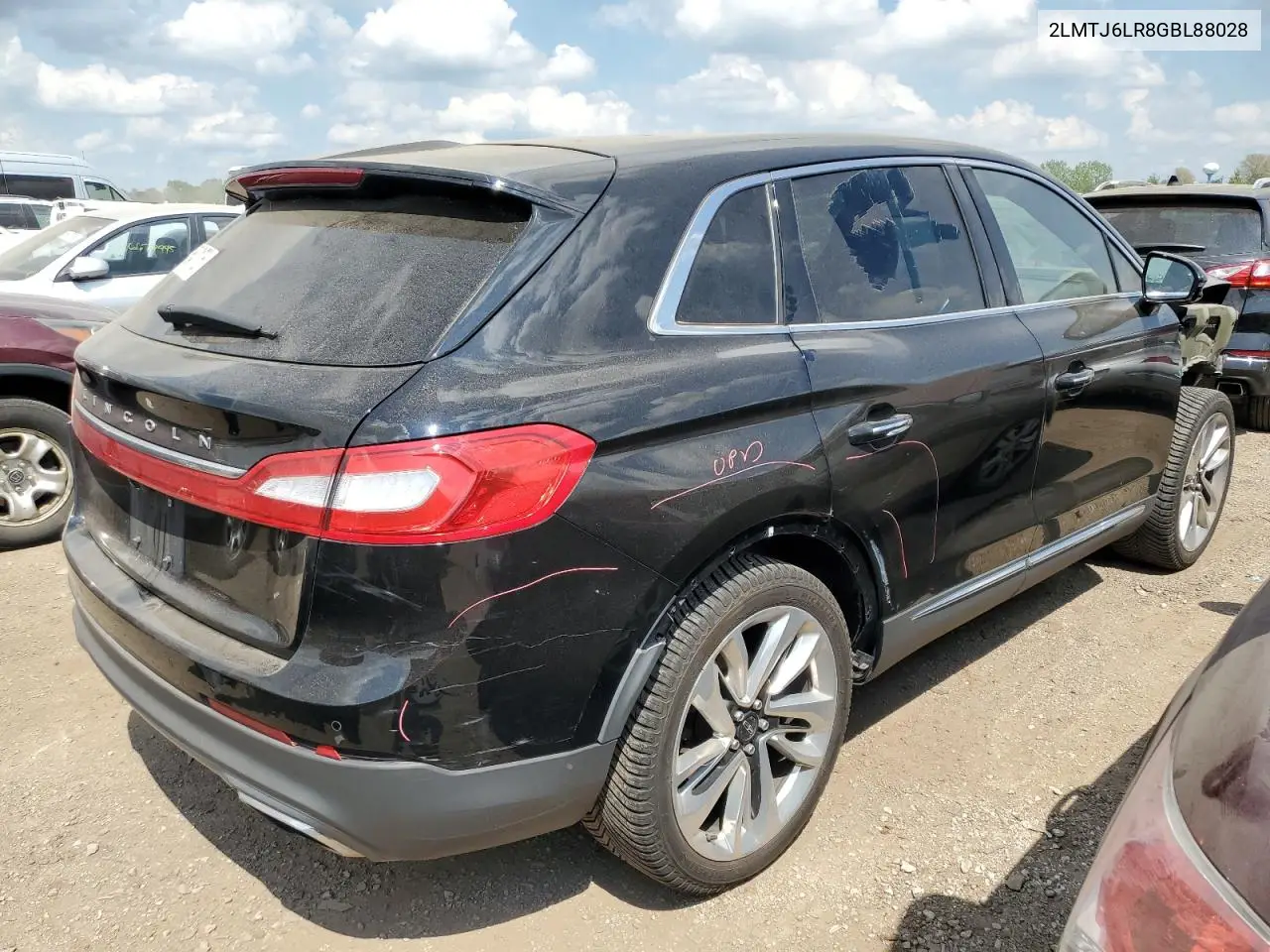 2016 Lincoln Mkx Reserve VIN: 2LMTJ6LR8GBL88028 Lot: 56547175