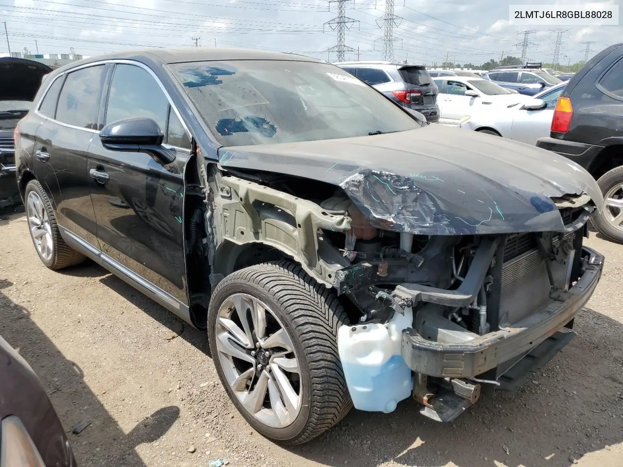 2016 Lincoln Mkx Reserve VIN: 2LMTJ6LR8GBL88028 Lot: 56547175