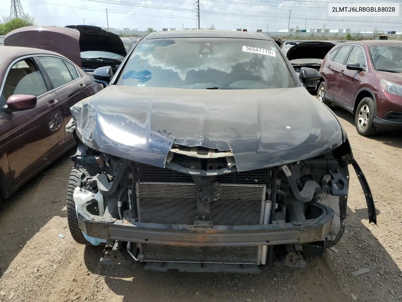 2016 Lincoln Mkx Reserve VIN: 2LMTJ6LR8GBL88028 Lot: 56547175