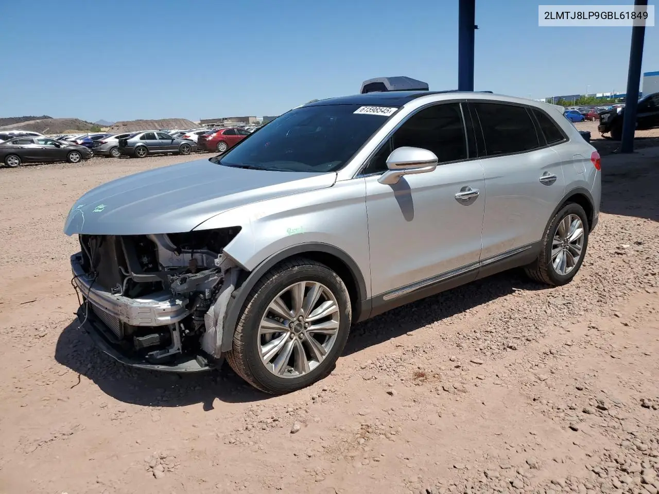 2016 Lincoln Mkx Reserve VIN: 2LMTJ8LP9GBL61849 Lot: 61598545