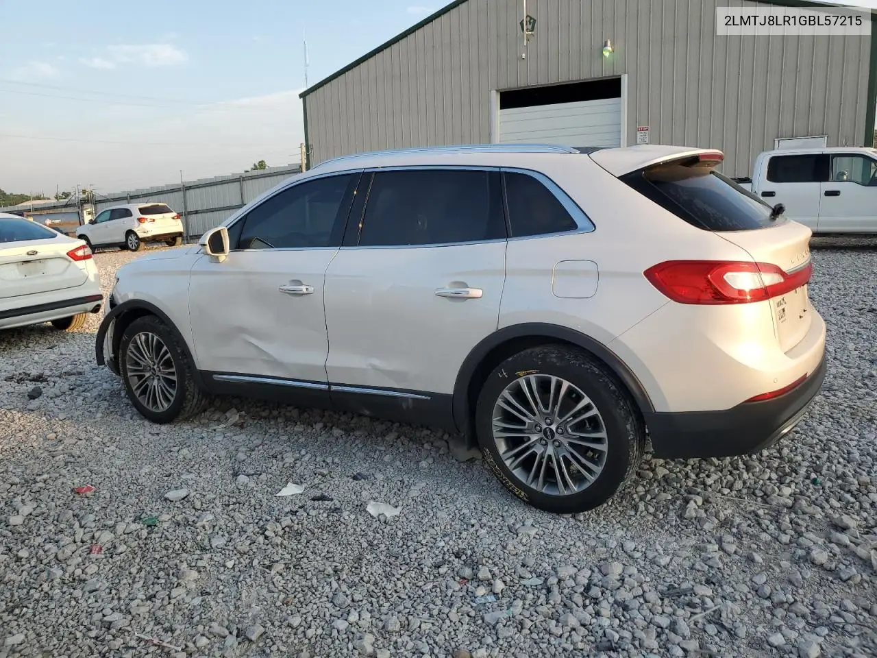 2016 Lincoln Mkx Reserve VIN: 2LMTJ8LR1GBL57215 Lot: 61757615