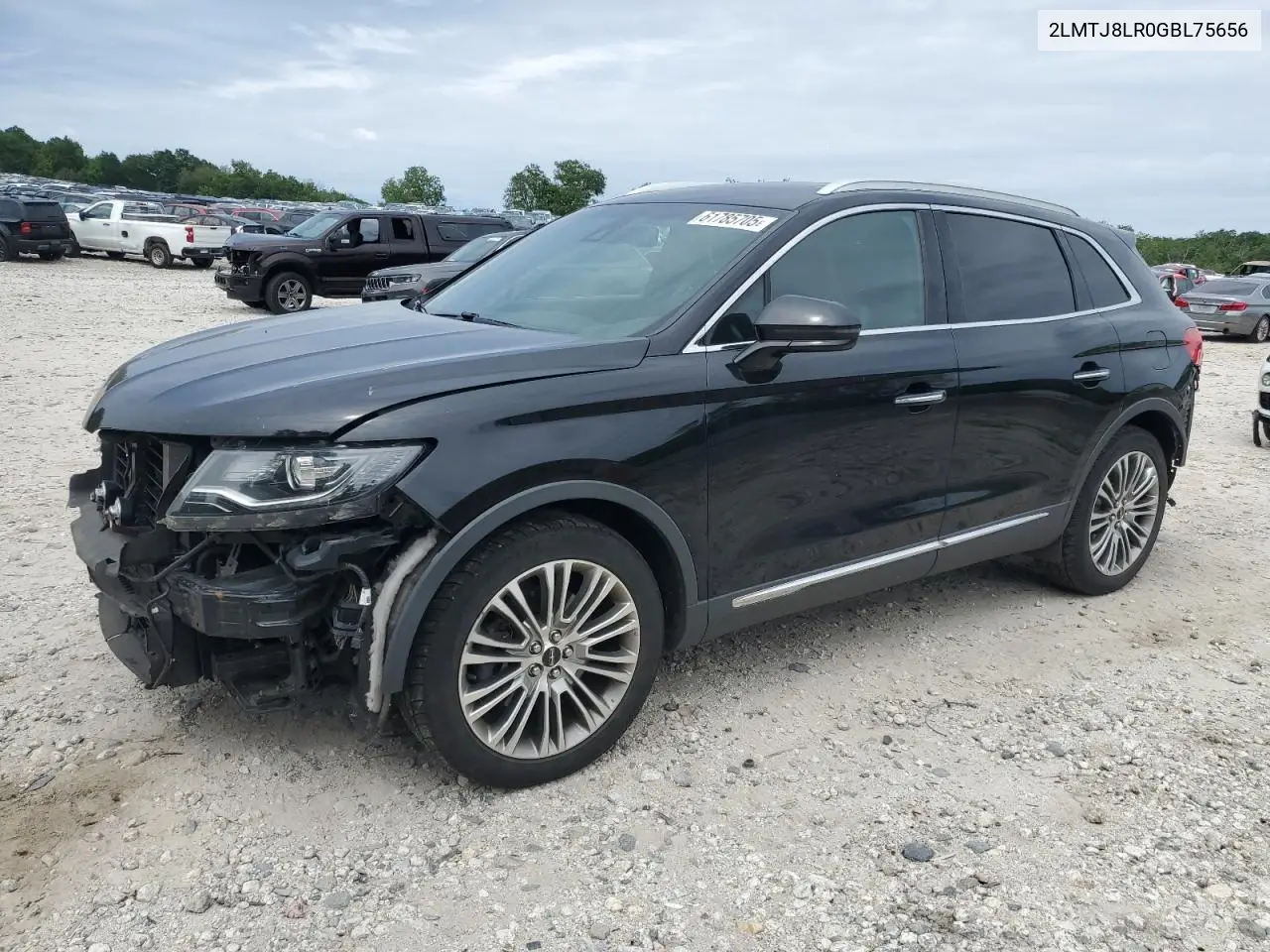 2016 Lincoln Mkx Reserve VIN: 2LMTJ8LR0GBL75656 Lot: 61785705