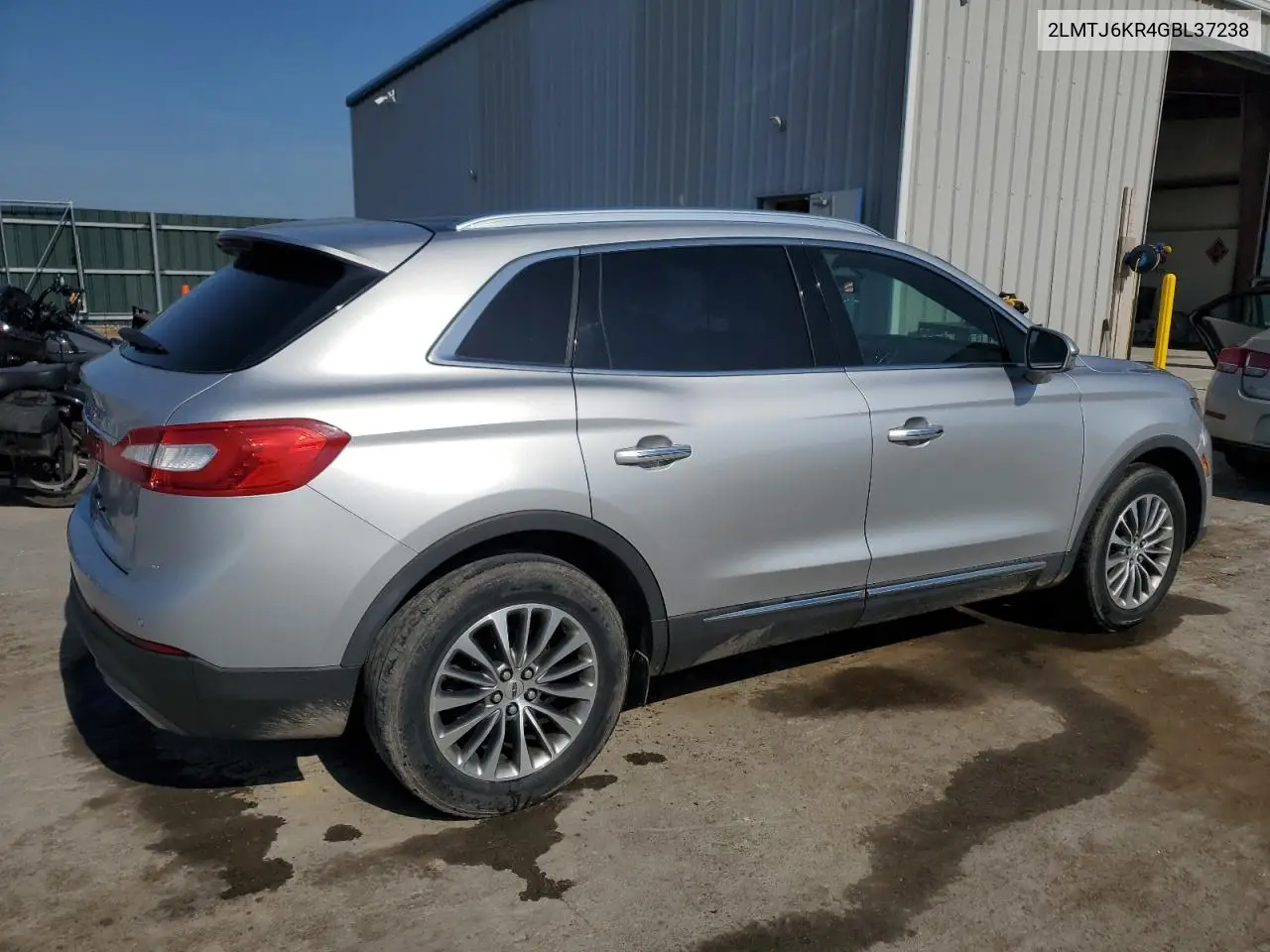 2016 Lincoln Mkx Select VIN: 2LMTJ6KR4GBL37238 Lot: 61835325