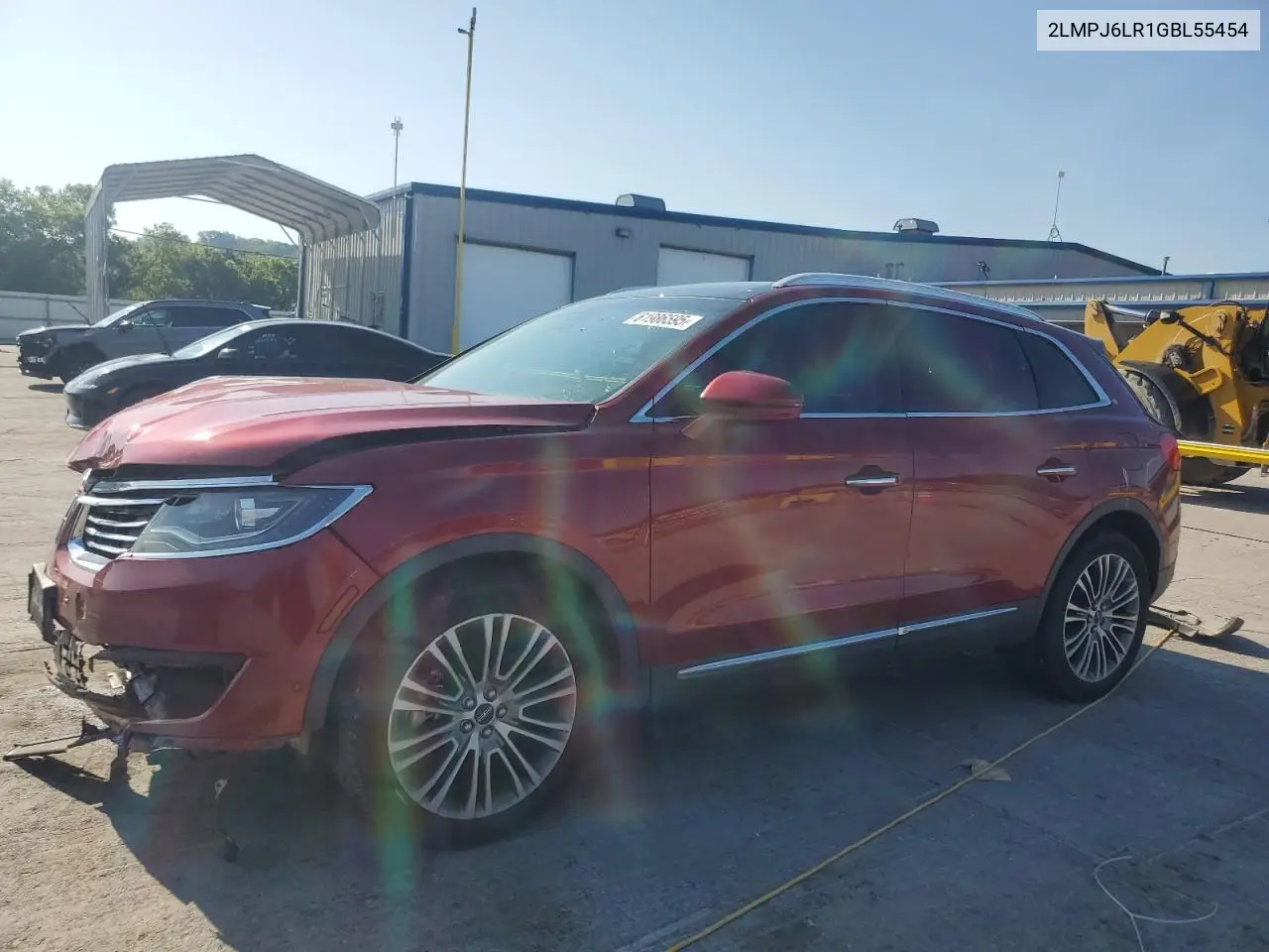 2016 Lincoln Mkx Reserve VIN: 2LMPJ6LR1GBL55454 Lot: 61986595