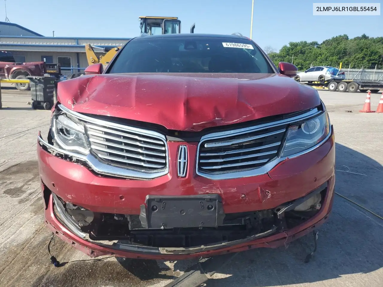 2016 Lincoln Mkx Reserve VIN: 2LMPJ6LR1GBL55454 Lot: 61986595
