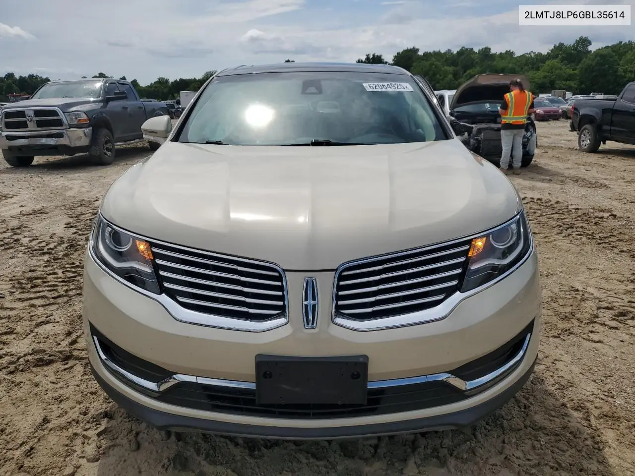 2016 Lincoln Mkx Reserve VIN: 2LMTJ8LP6GBL35614 Lot: 62064925