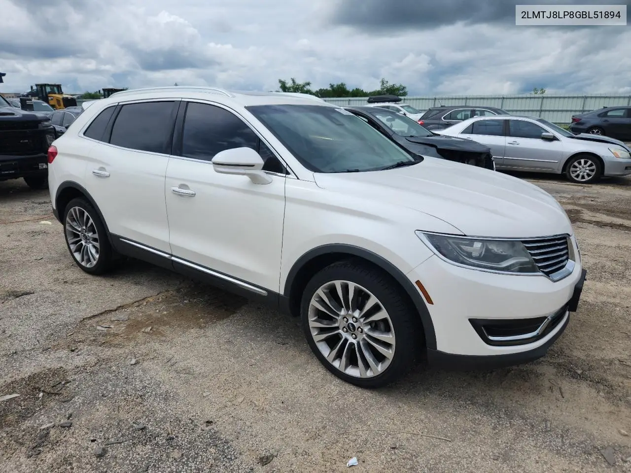 2016 Lincoln Mkx Reserve VIN: 2LMTJ8LP8GBL51894 Lot: 62332935