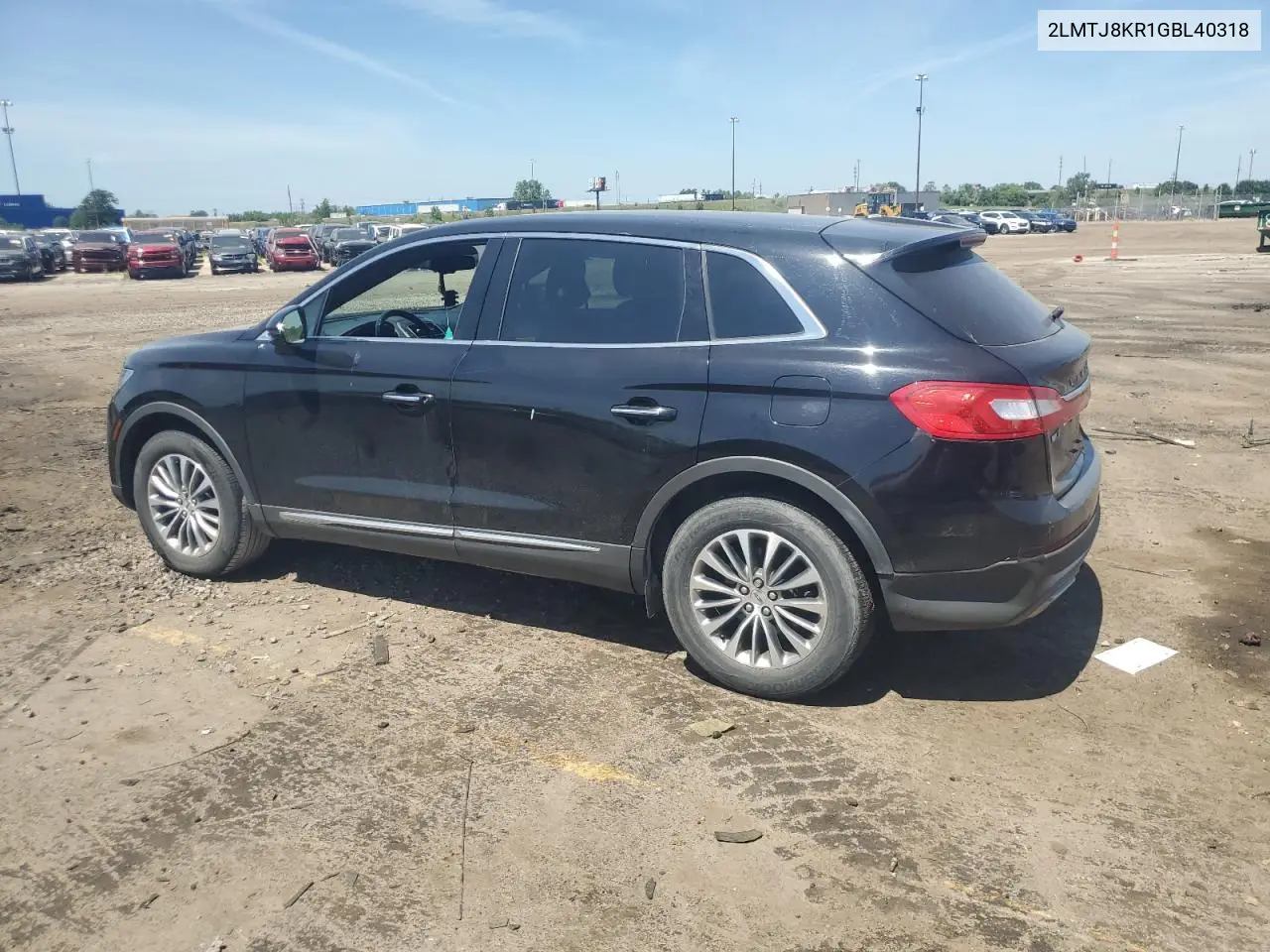 2016 Lincoln Mkx Select VIN: 2LMTJ8KR1GBL40318 Lot: 65874695