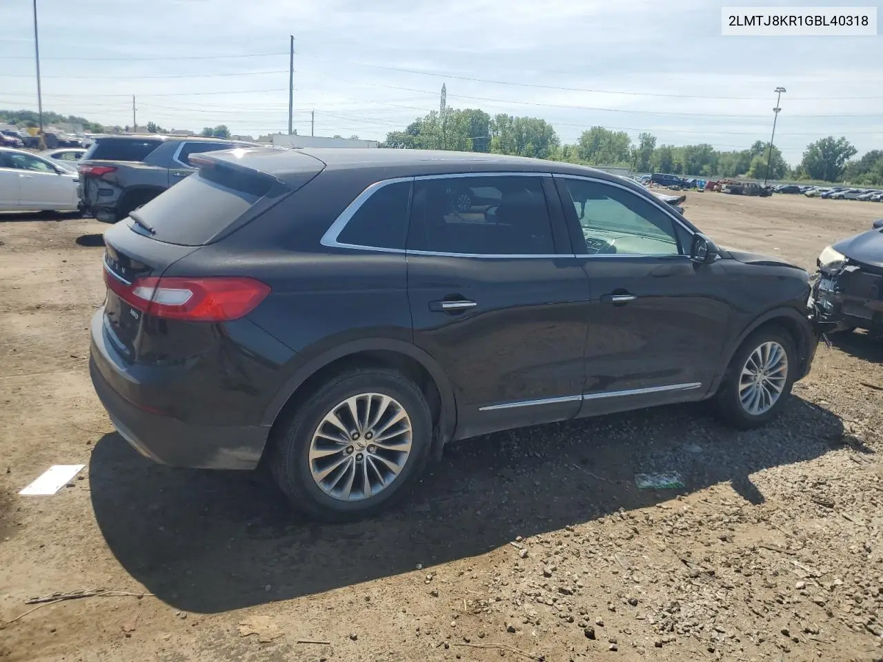 2016 Lincoln Mkx Select VIN: 2LMTJ8KR1GBL40318 Lot: 65874695