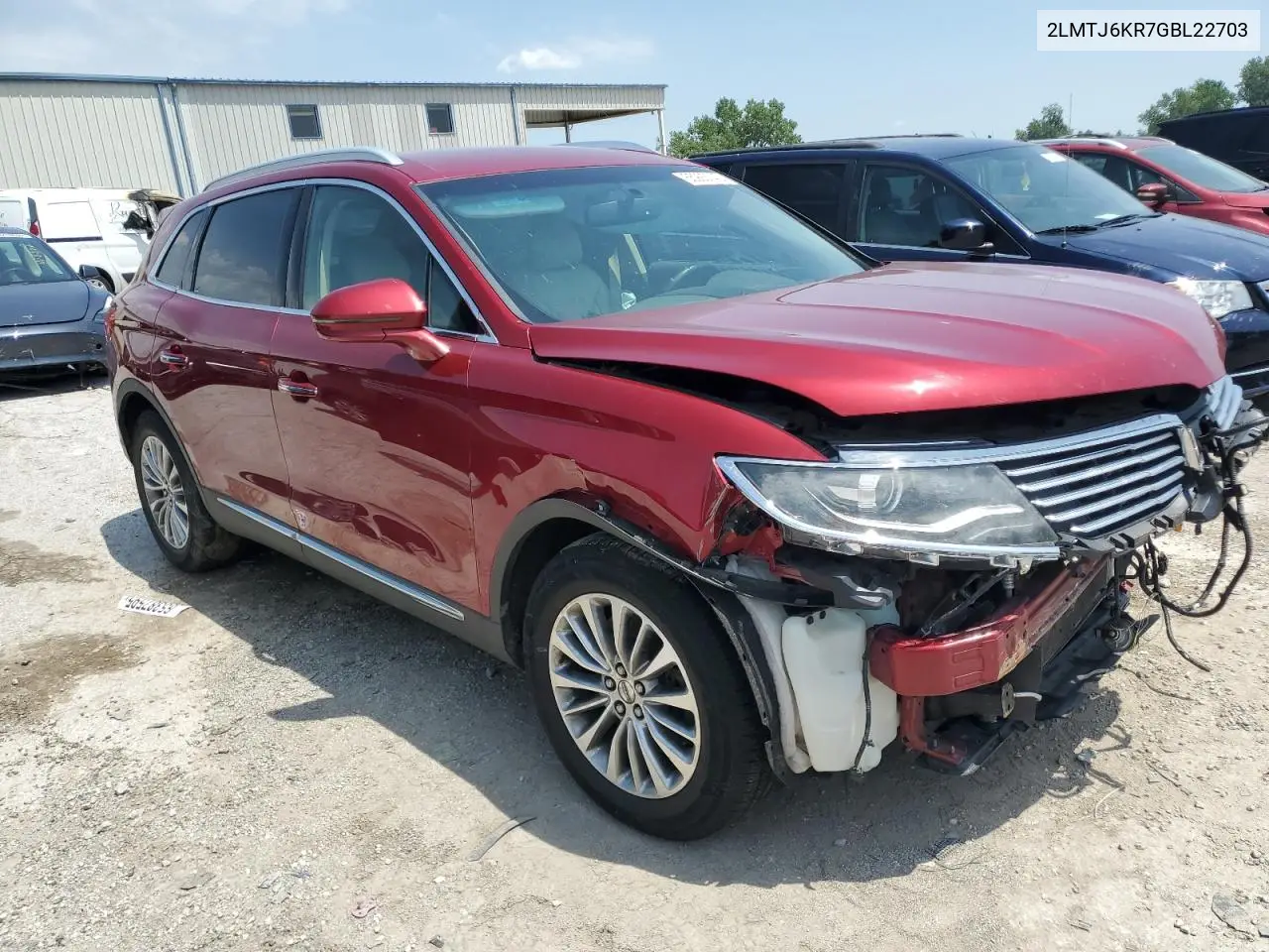 2016 Lincoln Mkx Select VIN: 2LMTJ6KR7GBL22703 Lot: 65993745