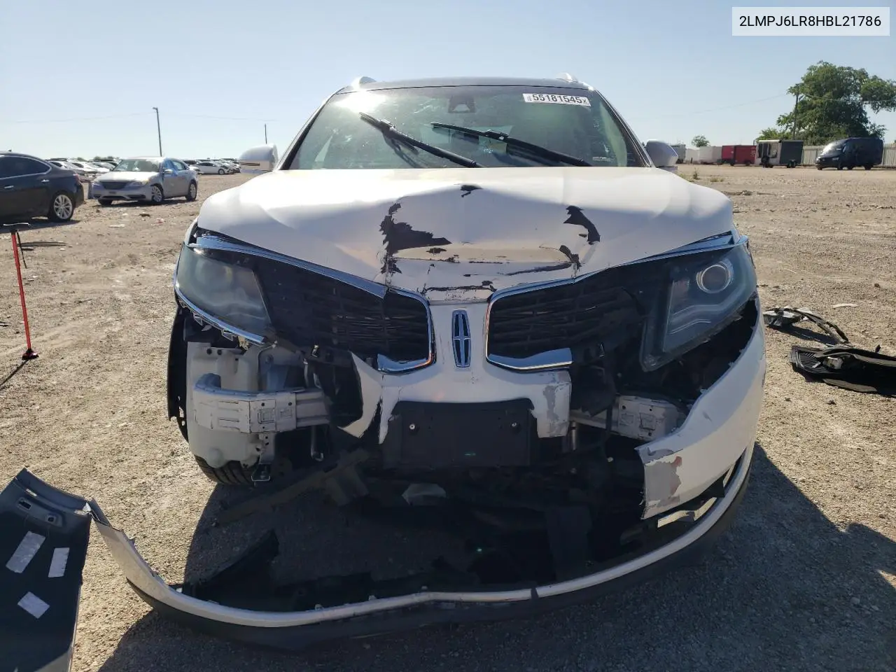 2017 Lincoln Mkx Reserve VIN: 2LMPJ6LR8HBL21786 Lot: 55181545