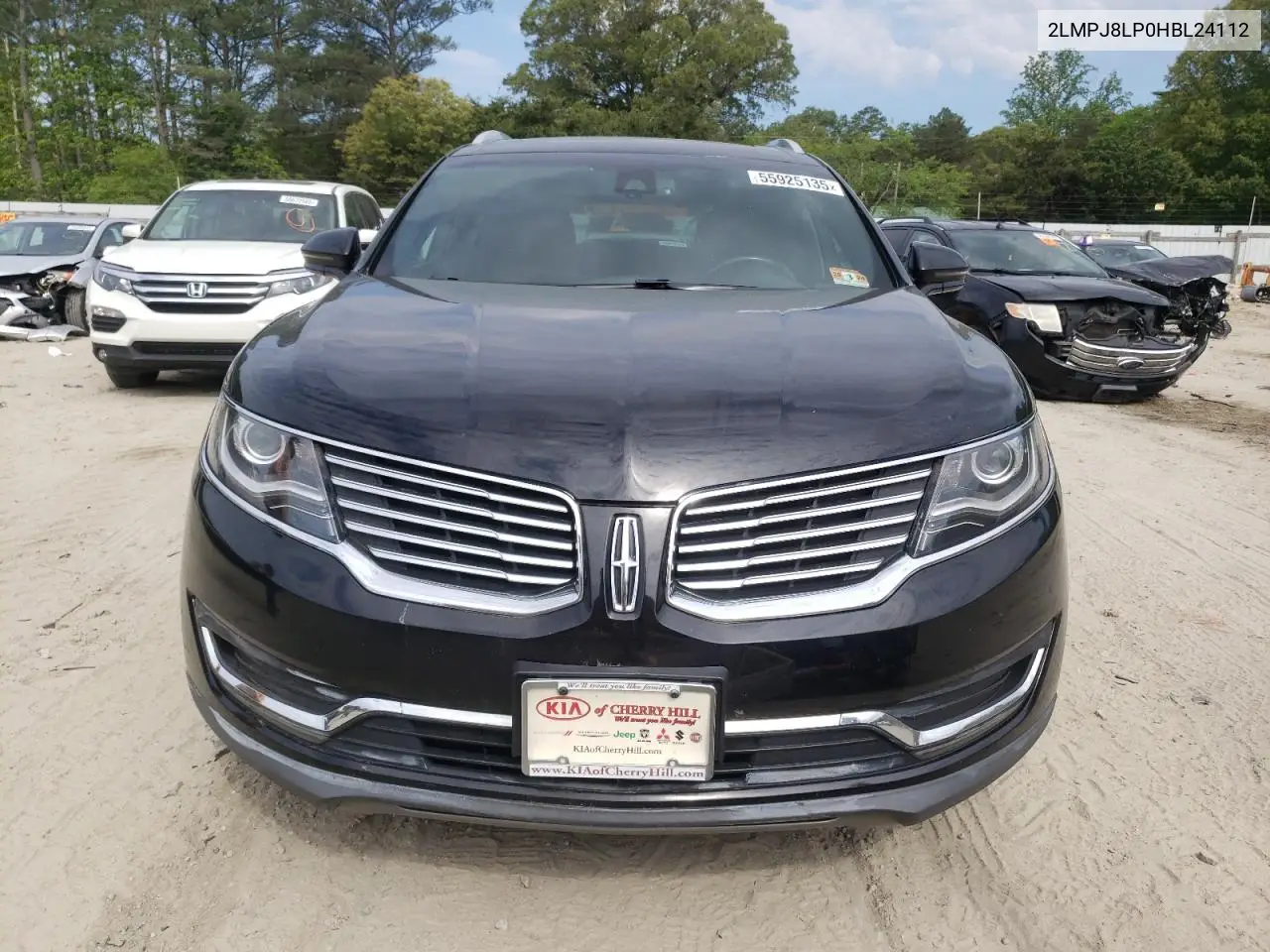 2017 Lincoln Mkx Reserve VIN: 2LMPJ8LP0HBL24112 Lot: 55925135