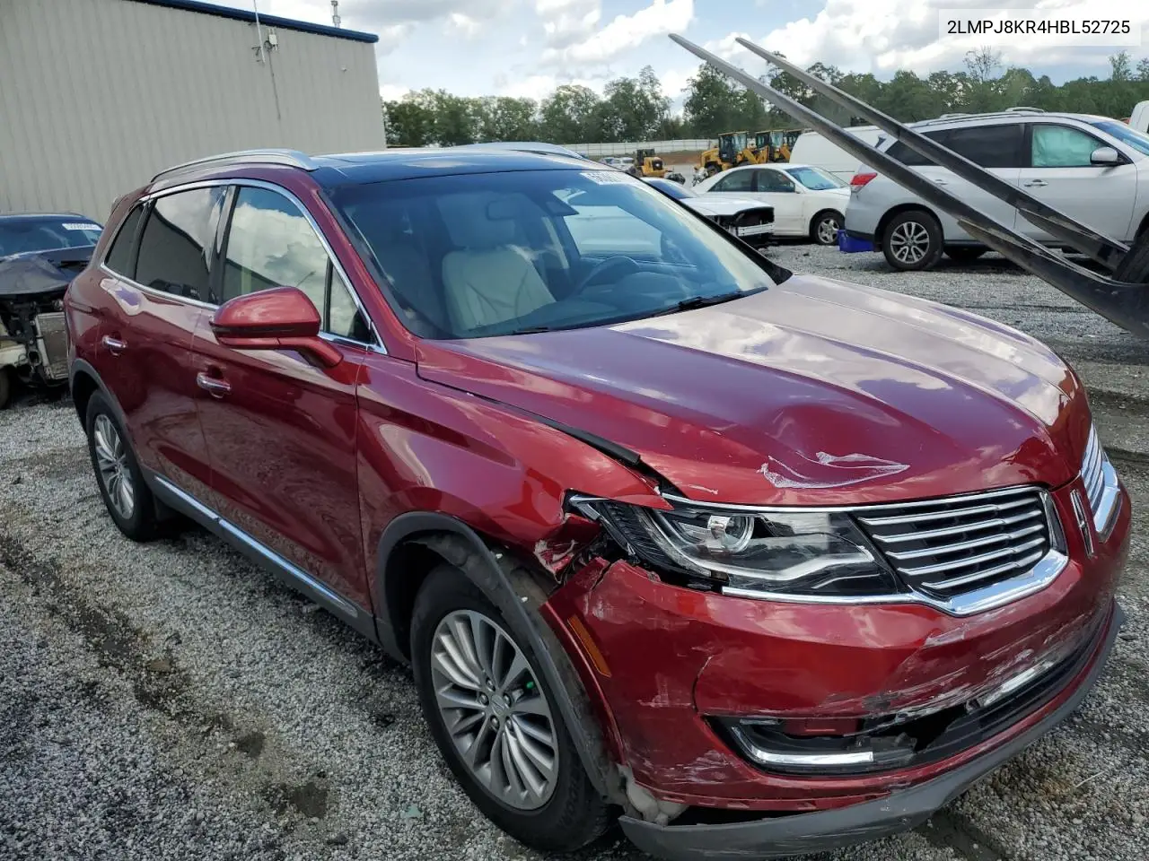 2017 Lincoln Mkx Select VIN: 2LMPJ8KR4HBL52725 Lot: 56392445