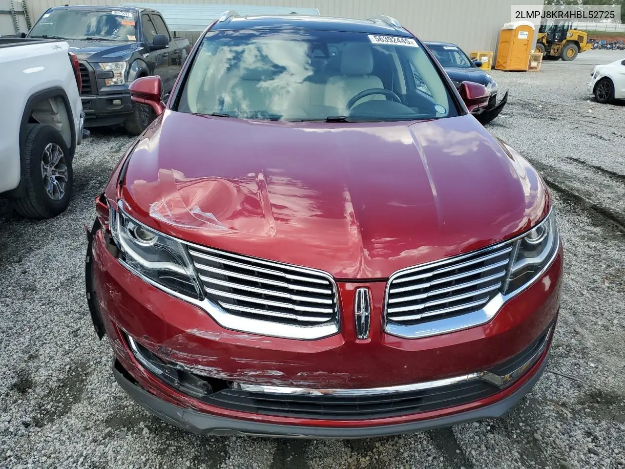 2017 Lincoln Mkx Select VIN: 2LMPJ8KR4HBL52725 Lot: 56392445