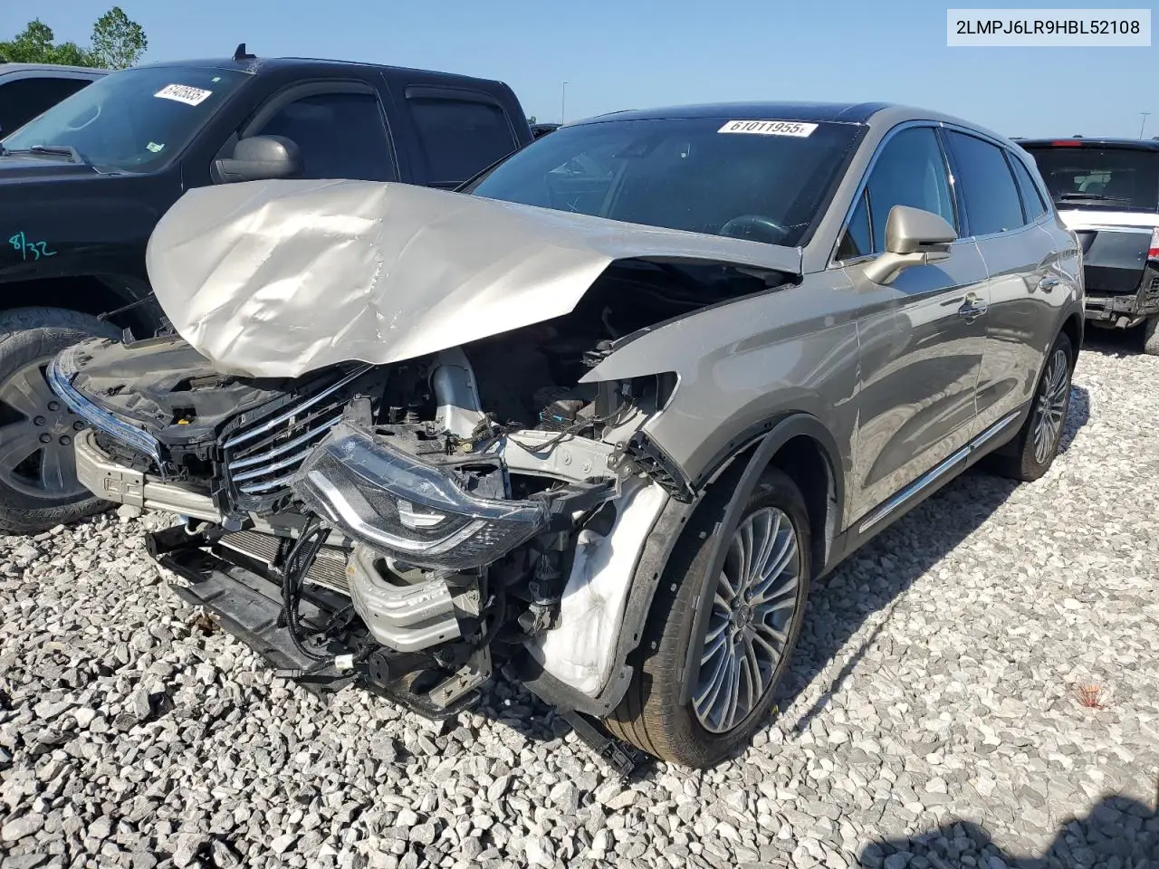 2017 Lincoln Mkx Reserve VIN: 2LMPJ6LR9HBL52108 Lot: 61011955