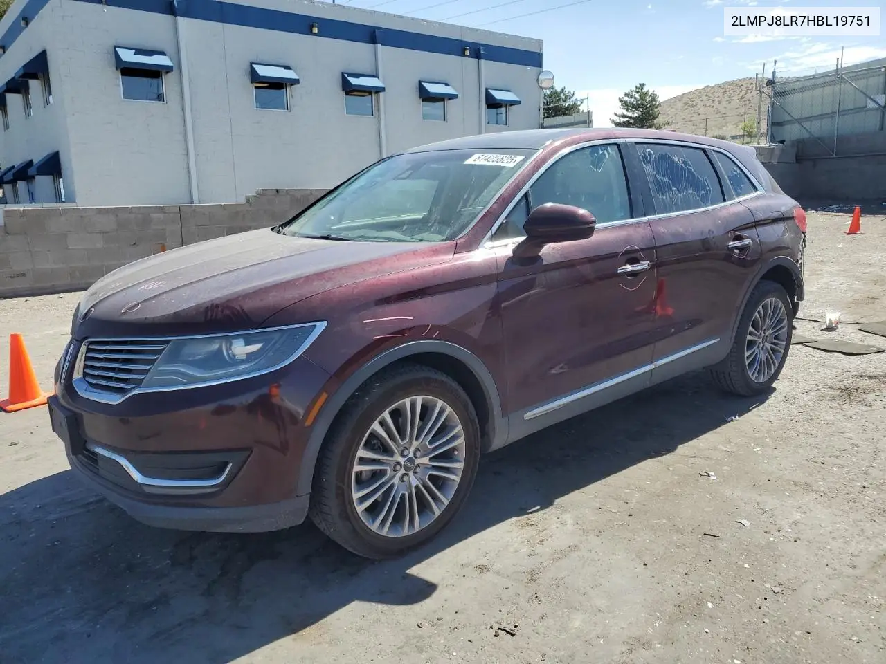 2017 Lincoln Mkx Reserve VIN: 2LMPJ8LR7HBL19751 Lot: 61425825