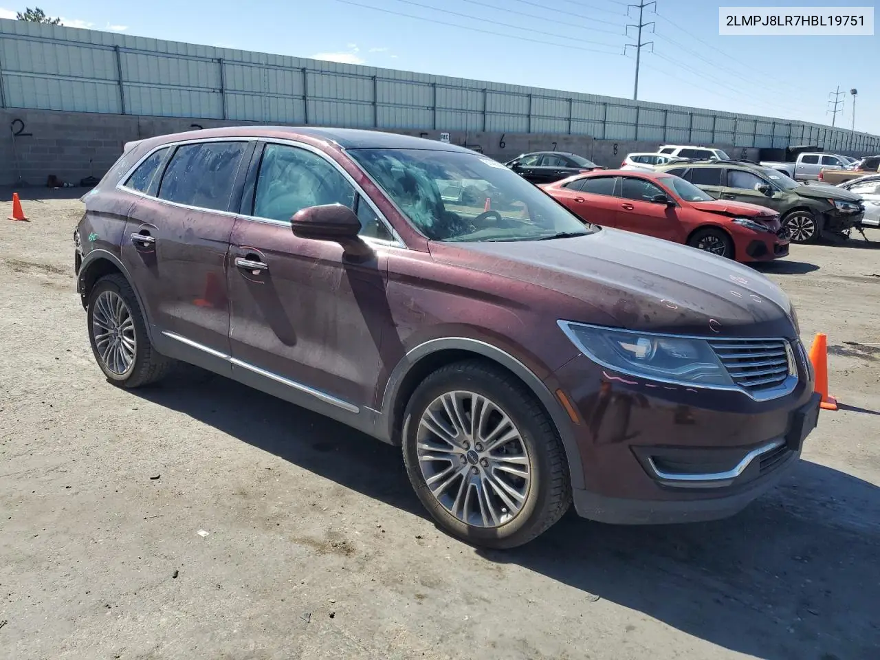 2017 Lincoln Mkx Reserve VIN: 2LMPJ8LR7HBL19751 Lot: 61425825