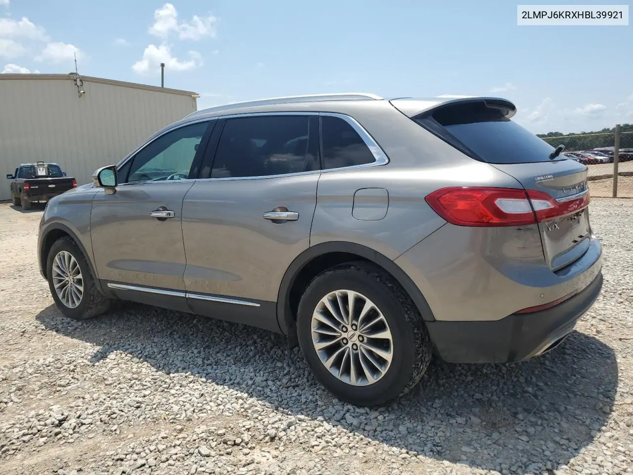 2017 Lincoln Mkx Select VIN: 2LMPJ6KRXHBL39921 Lot: 61917395