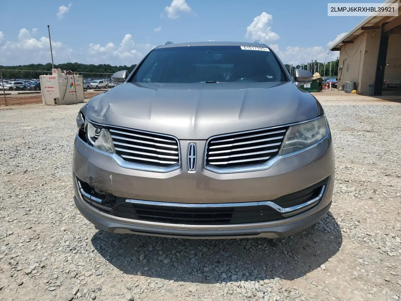 2017 Lincoln Mkx Select VIN: 2LMPJ6KRXHBL39921 Lot: 61917395