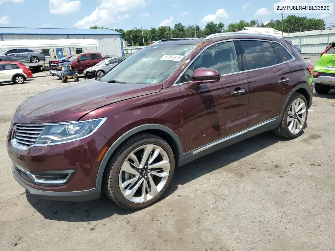 2017 Lincoln Mkx Reserve VIN: 2LMPJ8LR4HBL33820 Lot: 62501375
